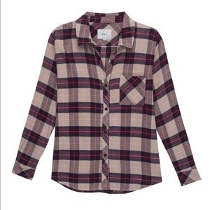 Rails “Hunter” Flannel - Sand, Navy, Port